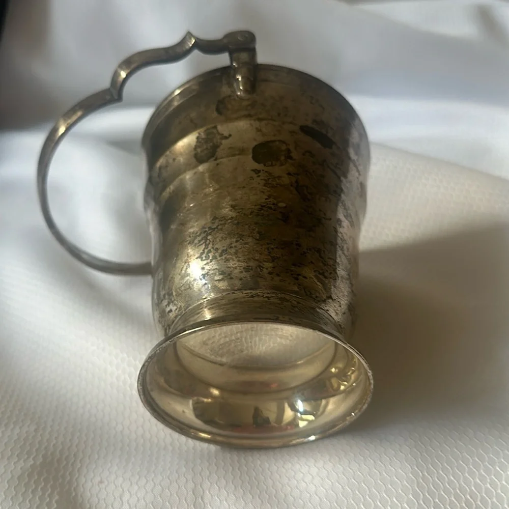 Vintage Silver Ice Bucket with Drip Tray